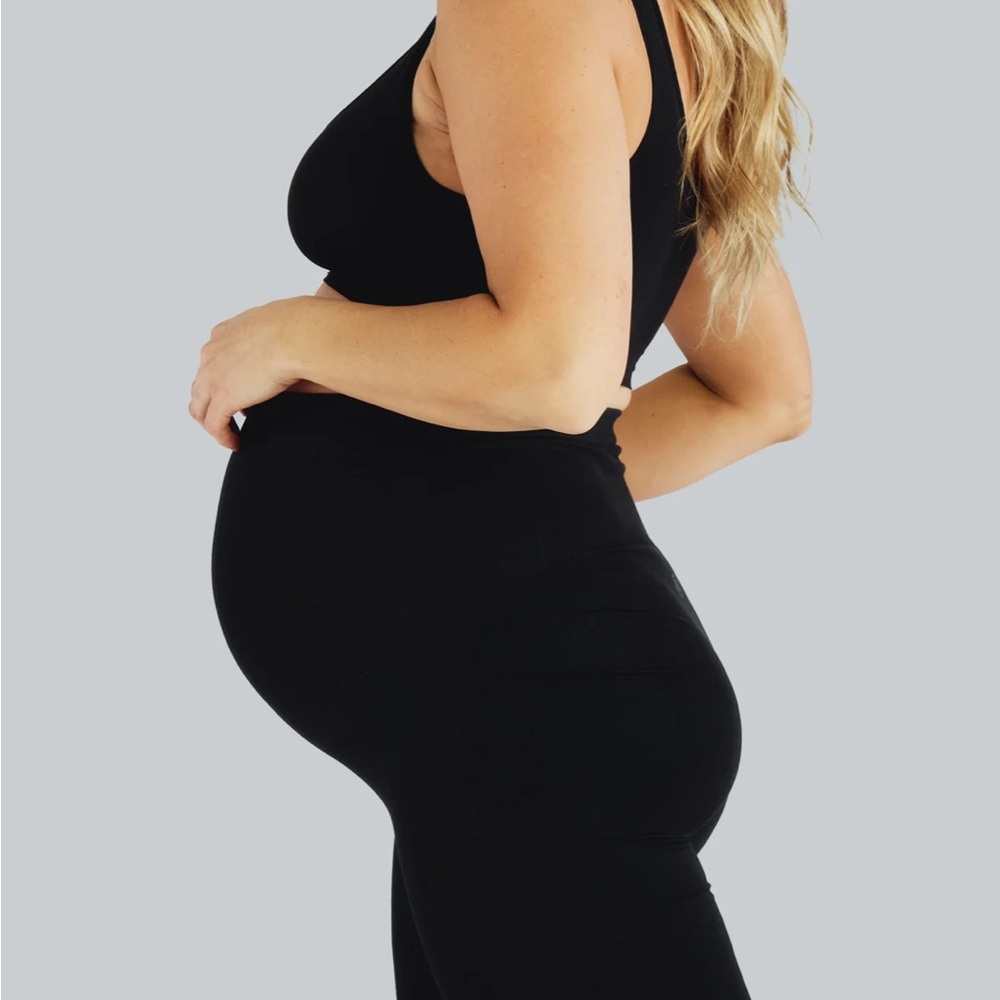 BLANQI Black Everyday Maternity Leggings with Bump Support
